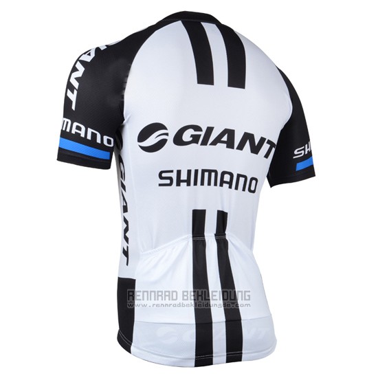 2014 Fahrradbekleidung Giant Shimano Shwarz und Wei Trikot Kurzarm und Tragerhose - zum Schließen ins Bild klicken